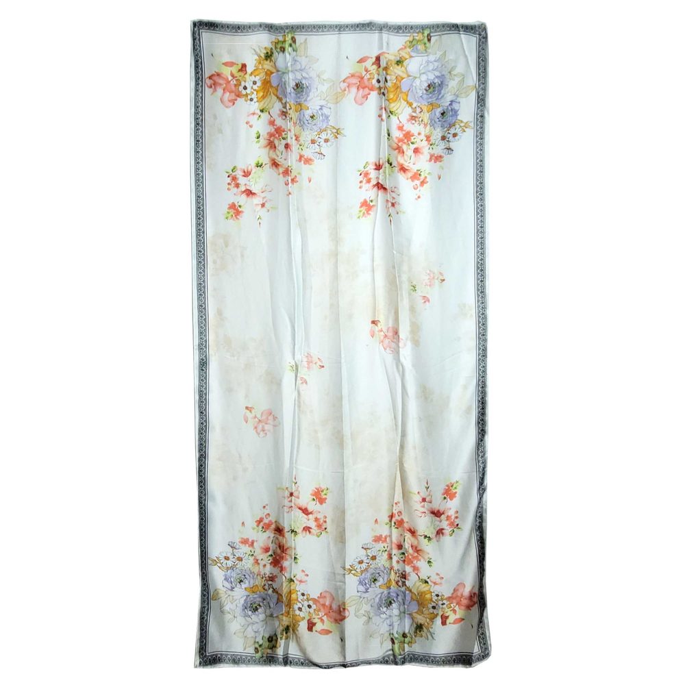 NWT Long Soft Scarf 34"x69" Rectangle Silk Feeling 100% Shawl Wrap 0232